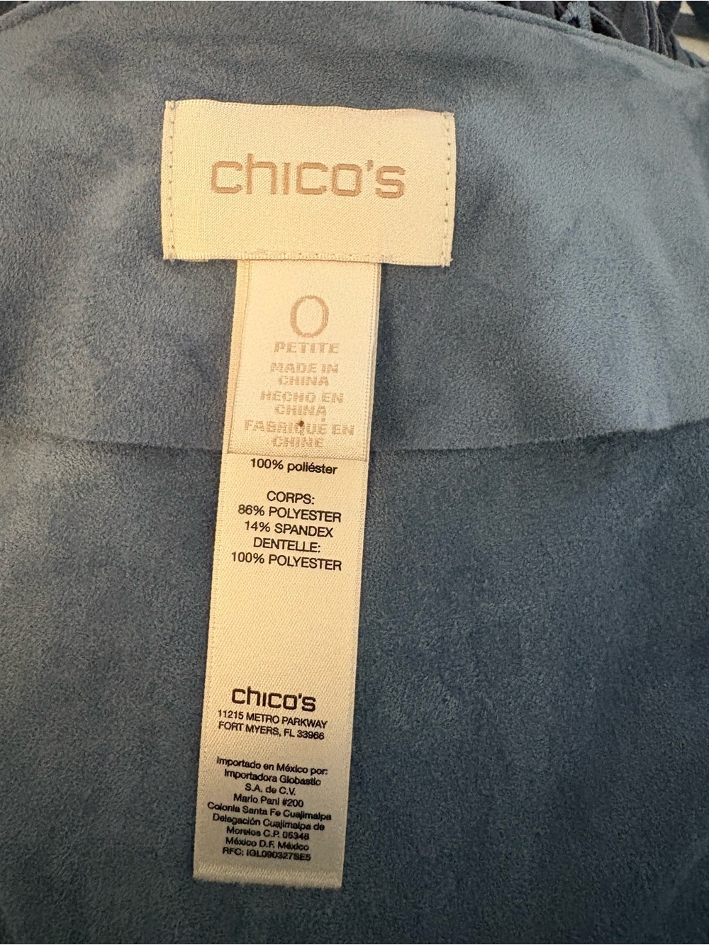 Chico's Faux Suede Cutwork fringe Jacket - Picture 7 of 7
